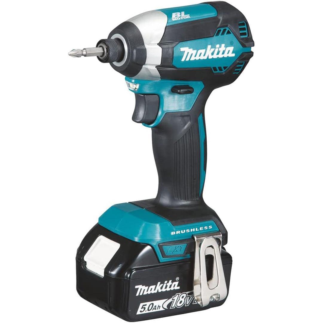 Makita DTD153RTJ 18V LXT Brushless Impact Driver Kit – Includes 2 x 5.0Ah Batteries, Charger, and MAKPAC Case