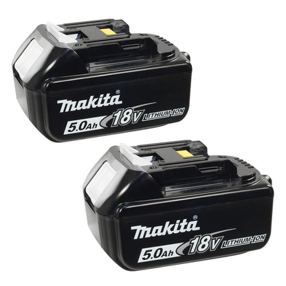 Makita 18V 5.0Ah Lithium-Ion Replacement Battery 2-Pack for LXT Tools (Fits BL1860B, BL1860, BL1850 Models)