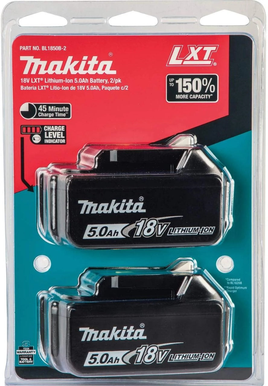 Makita DTM51Z 18V Multi-Tool (Blue) – Includes Two Genuine BL1850B 5.0Ah Lithium-Ion Batteries