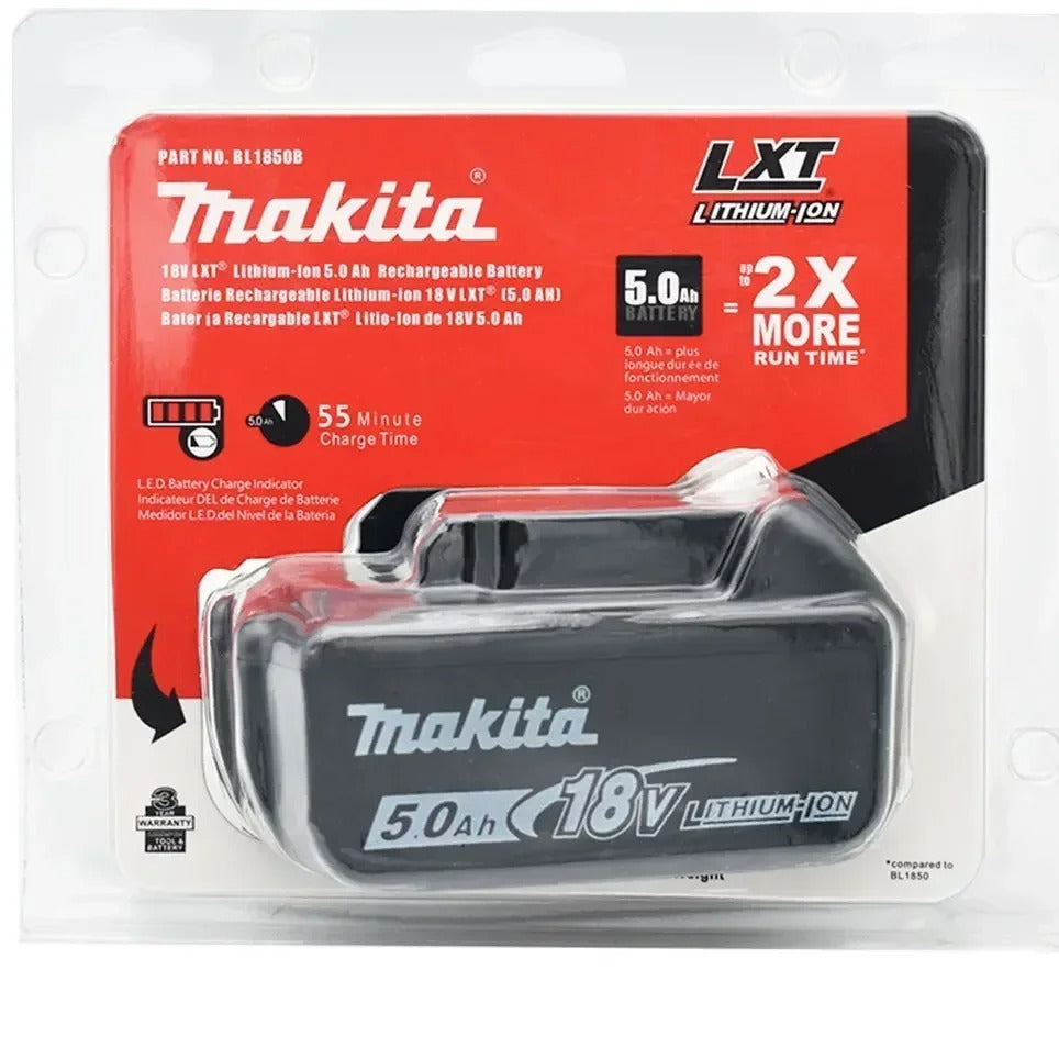 Makita 18V 5.0Ah Lithium-Ion Replacement Battery 2-Pack for LXT Tools (Fits BL1860B, BL1860, BL1850 Models)